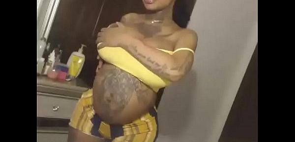  Black ass pregnant belly